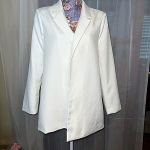 Misguided off white casual blazer size 12 / New